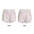 thumbnail image 6 of Goofa Colorful Bunny Printed Women 2 in 1 Running Shorts,Quick Dry Athletic Workout Shorts,High Waisted Athletic Shorts with Liner Pockets-Large, 6 of 9