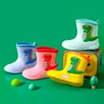 thumbnail image 7 of Yuncity Rain Boots Kids Boys Girls Children Cute Cartoon Fashion Waterproof Non- Soft Bottom Fashion Boots Footwear Pink 5.5-6 Years, 7 of 7