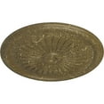 thumbnail image 3 of 36"OD x 1 1/2"P Juniper Ceiling Medallion (Fits Canopies up to 7"), Hand-Painted Mississippi Mud Crackle, 3 of 5