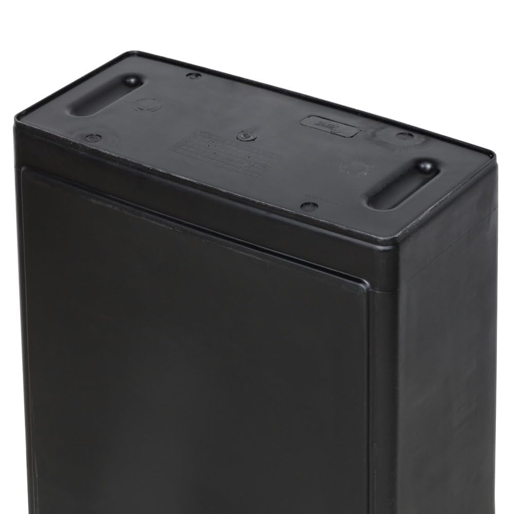 TrueCraftware- 23 Gallon Slim Rectangular Trash Can 20" x 11-1/4" x 29-3/4" Black Color- Wastebasket Garbage Bin Recycling Bin Kitchen Bathroom Bedroom Office Trash can
