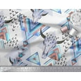 thumbnail image 2 of Soimoi Cotton Voile Fabric Triangle & Animal Face Print Fabric by Yard 42 Inch Wide, 2 of 3