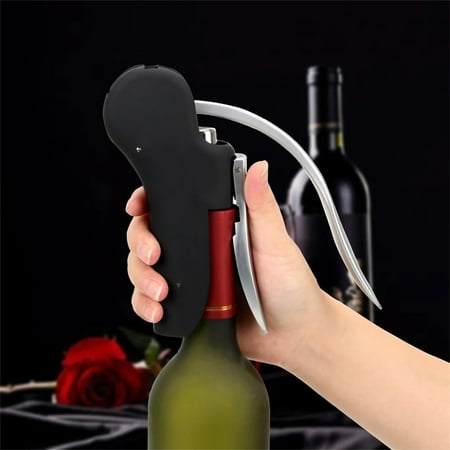 

Silicone Jar Openers Bottle Openers Tool Set Cork Drill Lifter Kit Bar Lever Corkscrew Foil Cutter Convenient Kitchen Accessories