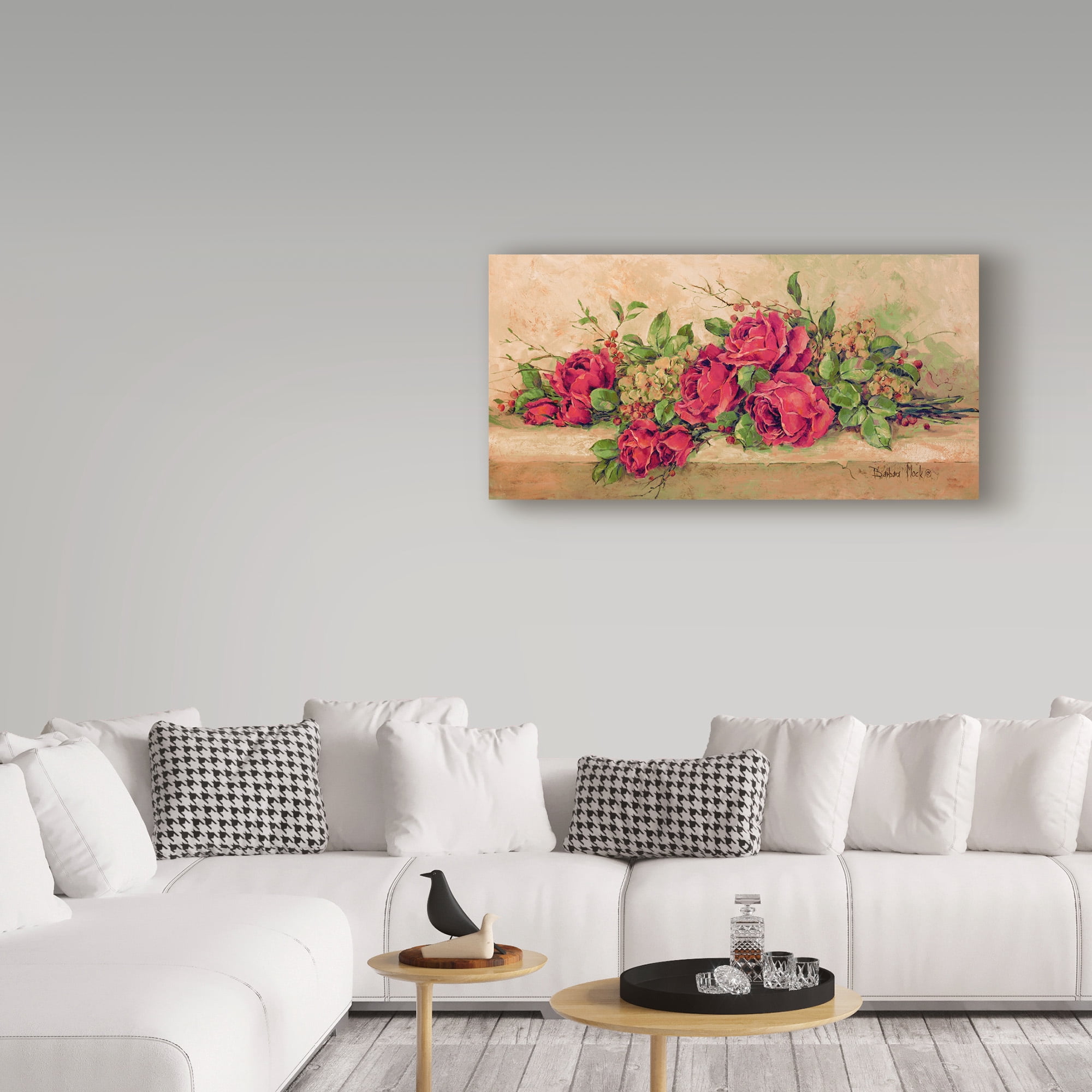 Trademark Fine Art ' Roses to Remember' Canvas Art by Barbara Mock