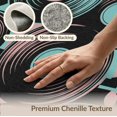 thumbnail image 6 of ODIKA 3'x5' Washable Accent Rug Record Vinyl Abstract Inspired Musical Crisp Composition Shaped for Bedside, Nursery Room, Pet Friendly & Non-Shedding, 6 of 7