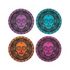 Metallic Day Of The Dead Dessert Plate - Party Supplies - 8 Pieces