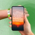 thumbnail image 3 of Daily Bible Verse Bracelet Scan NFC, Christian Gifts for Teens Faith, Inspirational Religious Gifts, Catholic Spiritual Gifts, Christmas Baptism Birthday Gift for Teens Husband Mother, 3 of 7