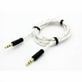 thumbnail image 2 of Aux Cable for Lenovo Tab M11 - 3.5mm Adapter Car Stereo Aux-in Audio Cord Speaker Jack Wire Braided White, 2 of 3