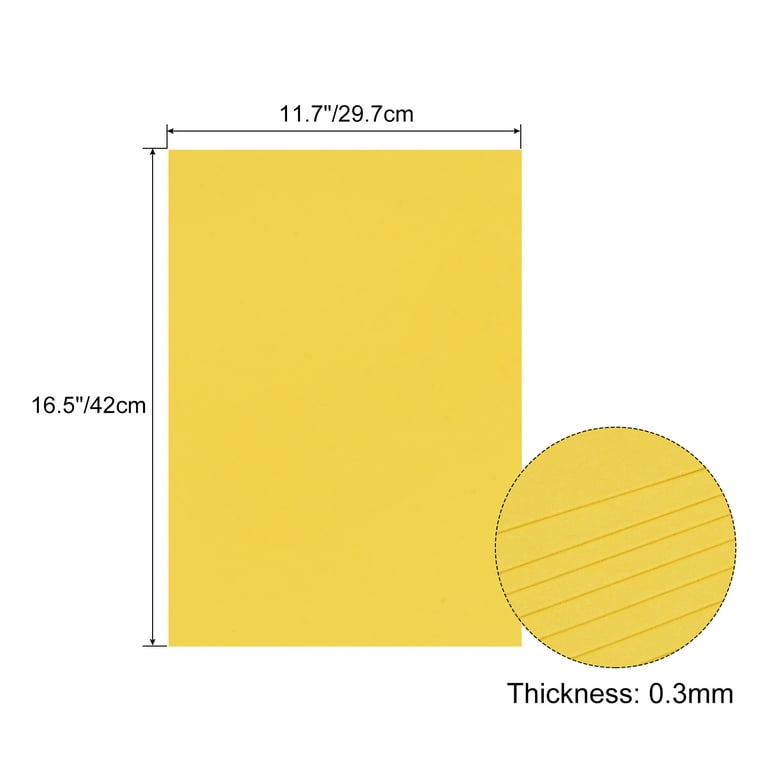 Colored Copy Paper 8.5x11 Inch 22lb/80gsm Lemon Yellow 50 Sheets