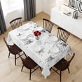 thumbnail image 6 of Gray Eucalyptus Coastal Table Cloth Waterproof Tablecloths, Beach Starfish Shells Tablecloth Dining Table Cover for Kitchen Party Tabletop Outdoor, Rectangle Tablecloth 54x108 Inch, 6 of 9