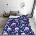 thumbnail image 5 of Pofeuu Blue Skull Crystal Print Ultra-Soft Micro Fleece Blanket,for Bed Or Sofa,All Season Throw Blankets Flannel Blanket-40"x30", 5 of 7