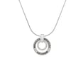thumbnail image 2 of Delight Jewelry Silvertone Tia Eternity Ring Miracles Ring Charm Necklace, 18", 2 of 4