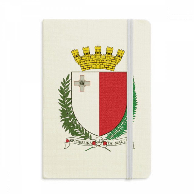 Malta Europe National Emblème Carnet Officiel Tissu Couverture Rigide Journal Journal Classique