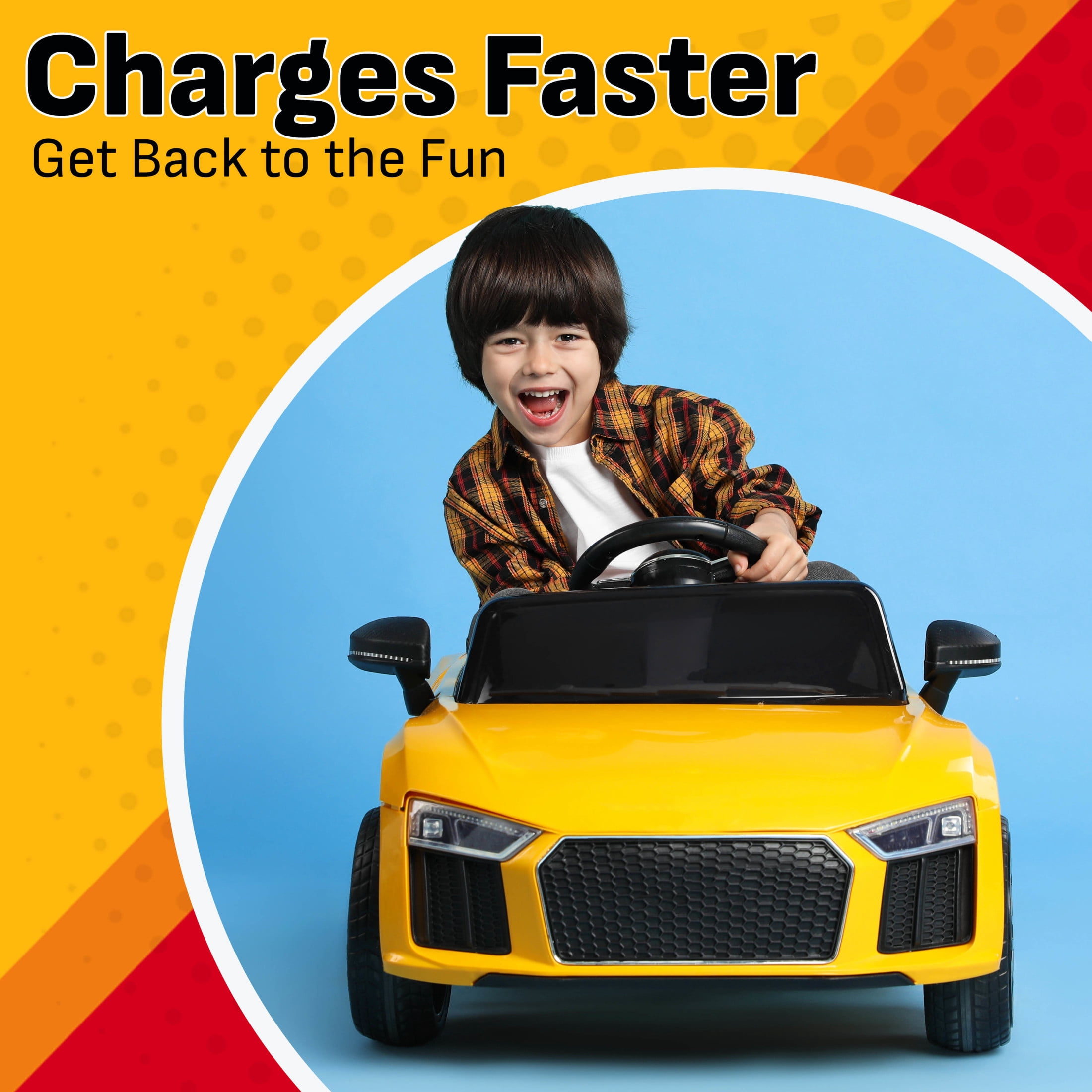 Schumacher Electric Charge ‘n Ride 1.5A Battery Charger/Maintainer for Ride-on Toys, 24V Batteries, for Dynacraft and Razor Toys, CR8