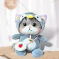 thumbnail image 6 of Cat Stuffed Animal Stuffed Toys Cushion Plush Plush Toy for Home - Gray, 6 of 7
