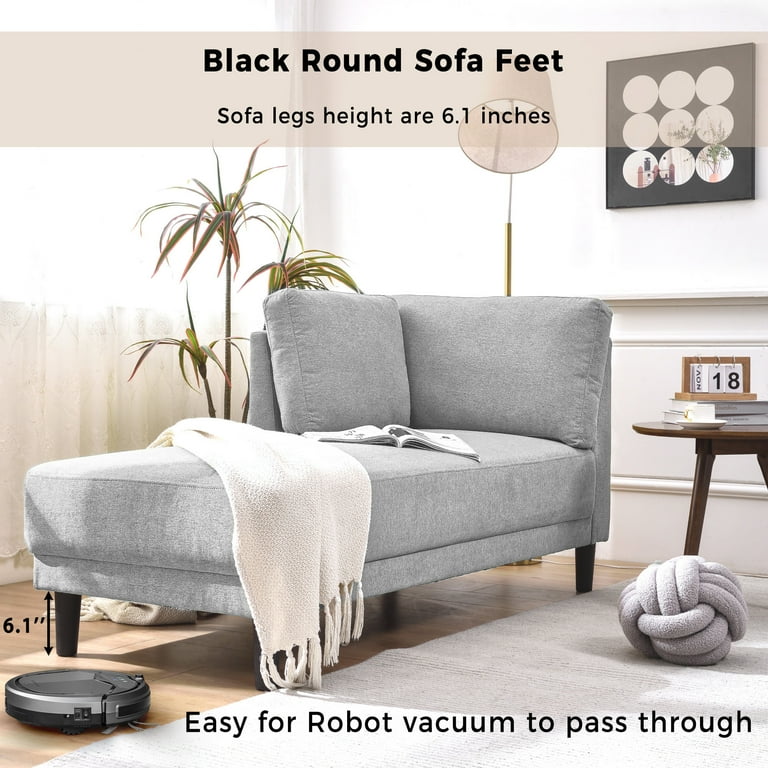 Small black chaise lounge outlet