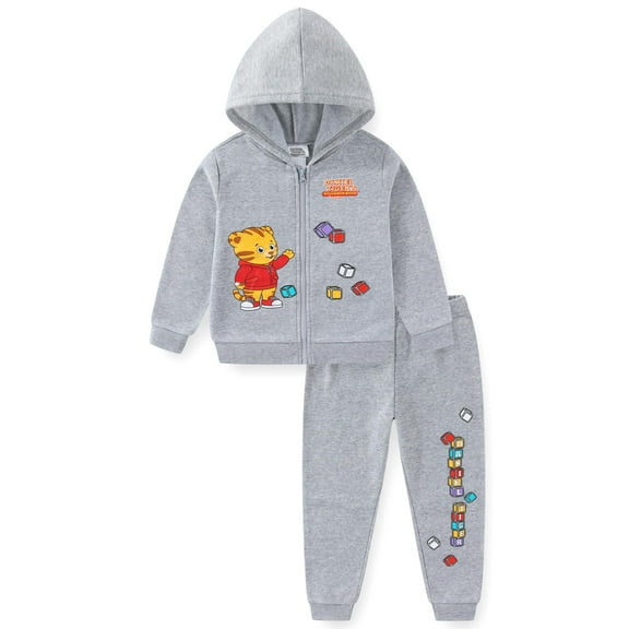 Daniel Tiger's Neighborhood Zip Up Hoodie and Pants Set (Boys), 2 Piece Set, Sizes 2T-7