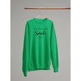 thumbnail image 3 of Always A Reason To Smile Sweatshirt Women -Image by Shutterstock, Female 5X-Large, 3 of 4