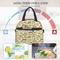 thumbnail image 4 of Naloa Cartoon Dinosaurs Print Lunch Bag for Women & Men Insulated Lunch Box or Cooler Lunch Tote Bags for Work, Travel, Outdoor, 4 of 5