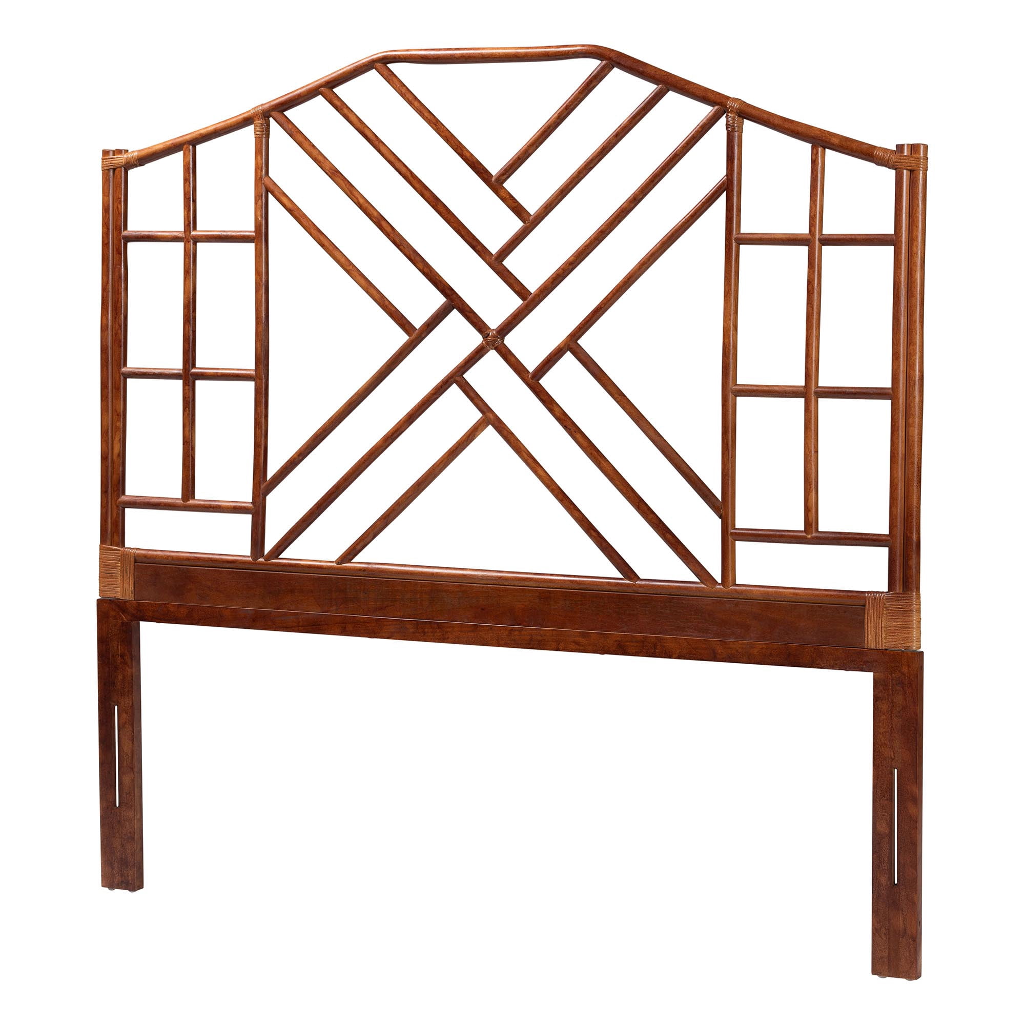 bali & pari Kachiri Boho Headboard, King, Marbled Tortoise Brown