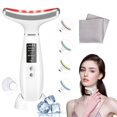 thumbnail image 1 of Terapia de luz roja para rostro y cuello, herramientas para el cuidado de la piel facial, servicio facial frío y caliente con vibración de microcorriente, luz LED roja y azul, dispositivo de terapia d, 1 of 5