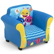 Baby Shark Upholstered Accent Chair with Sculpted Frame by Delta Children, Blue