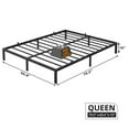 thumbnail image 3 of TROPOW Full Size Bed Frame,Low Profile Full Bed Frame, 8 Inch Heavy Duty Metal Full Size Platform Bed Frame with Steel Slat Support, No Box Spring Needed, Easy Assembly, Black, 3 of 8