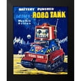 thumbnail image 2 of Retrobot 15x18 Black Modern Framed Museum Art Print Titled - Mini-Robo Tank, 2 of 5