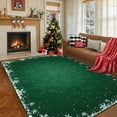 thumbnail image 5 of Garvee 4x6ft Christmas Area Rugs Washable Xmas Decoration Carpet, Non Slip Snowflake Winter Holiday Accent Rug for Living Room Bedroom Dining Room, Green, 5 of 8