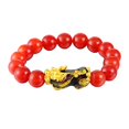 thumbnail image 1 of Pulsera china Pi Xiu de 12 mm Feng Shui para mujeres y hombres, joyería Pi Yao, regalo rojo, 1 of 9