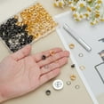 thumbnail image 3 of 1 Set 120 Sets 2 Colors #8 (1/4") Eyelet Hand Setter Combo Kit with Washers 5mm 6mm Hole Eyelets Grommets with Eyelet Hole Punches for Belt Bag Tag Metal Eyelet Grommets Kit for Leather Repair, 3 of 6