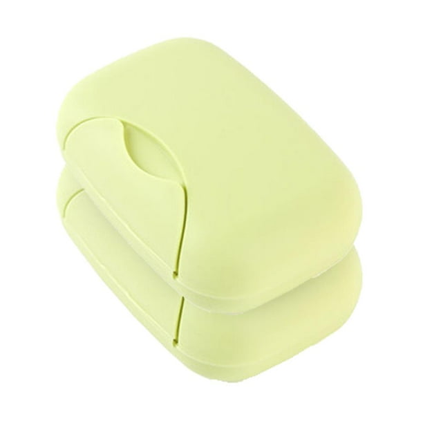 Caja contenedora de plástico para jabón para el hogar, exteriores, senderismo, camping, viajes