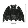 thumbnail image 3 of Woven Rattan Bat Wall Hanging Halloween Decor,3D Handcrafted Black Rope Bats,Black Woven Bats for Hanging in The Tree,Porch,Yard,Lawn,Indoor,Outdoor,Rustic Modern Farmhouse Decor(7.8 x 9.65inch), 3 of 9