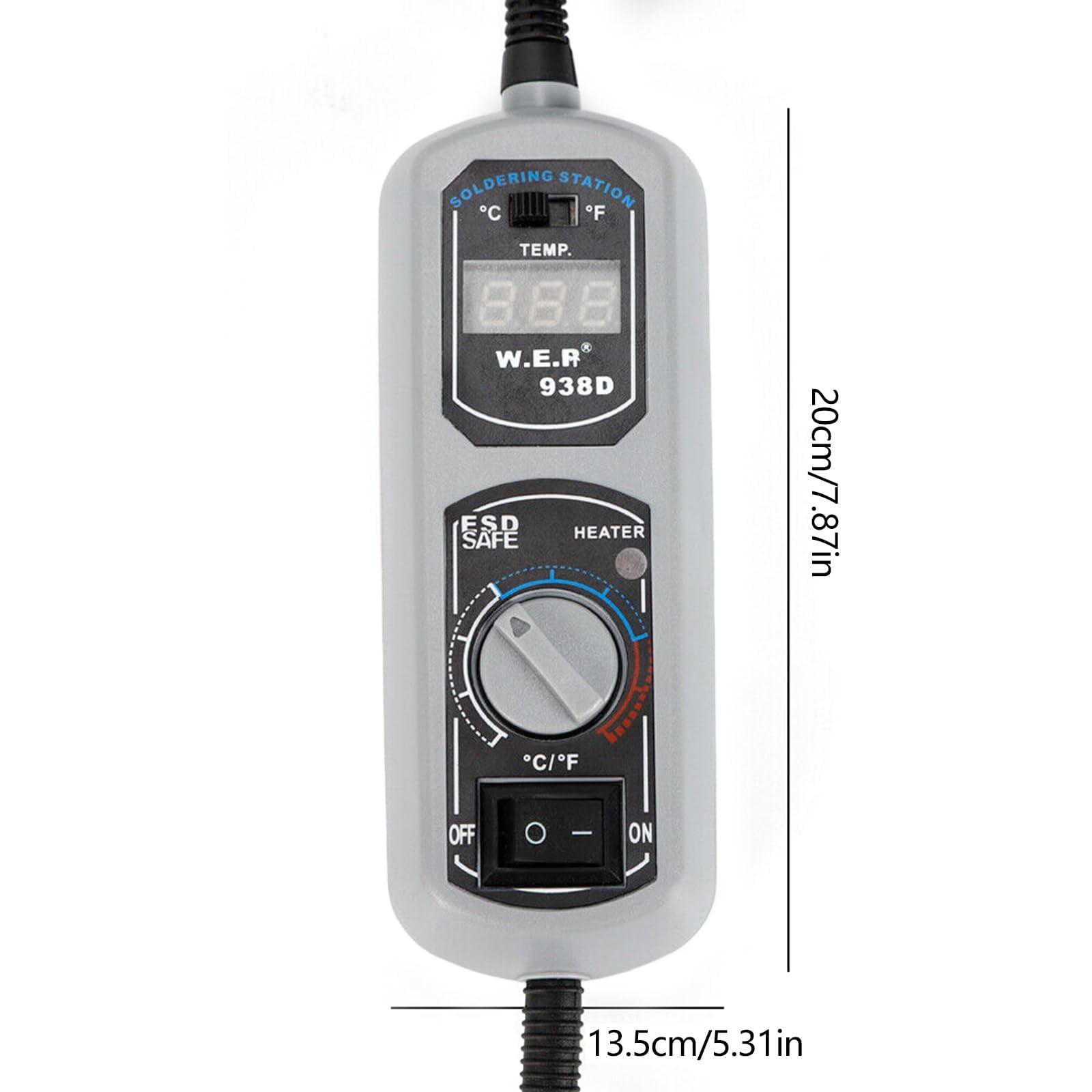 Portable WEP 938D Mini Hot  Station LED Display Digital Desoldering Hot  Mini Soldering Iron Station Tool for BGA SMD Repair 200~480°C