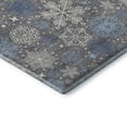 thumbnail image 3 of Addison Rugs Mayfield Premium Machine Washable Transitional Holiday Snowflake Gray Rectangle Rug, 2'6" x 3'10", 3 of 7