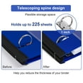 thumbnail image 4 of Telescoping Project Organizer Binder, 2-Pack 1 inch 3 Ring Binder with 5 Color Dividers, with Customized Front Cover & 1 Extra Pocket Blue, 4 of 7