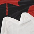 thumbnail image 3 of Erosebridal Red Maple Leaf Fleece Blanket 90x90,Canadian Flag Sherpa Blanket,Vintage Bedroom Decor,Ultra Soft, 3 of 6