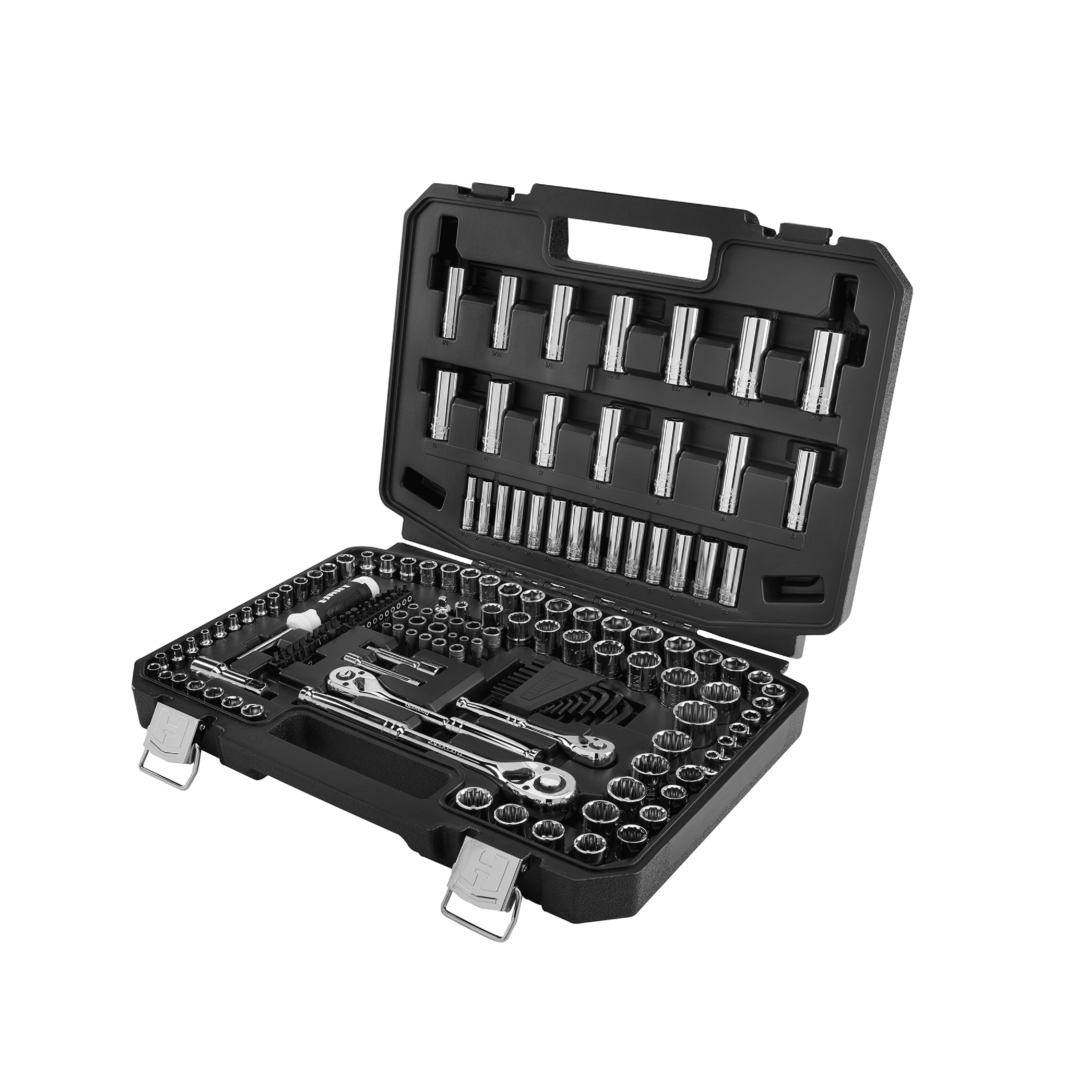 40 Piece 3/8"" And 1/4"" Drive Socket Set Tool Kit Ratchet Wrench Extension