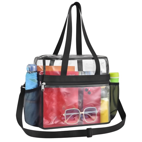 Clear PVC Handbag Multifuntional Shopping Tote Ideal for Everyday Use