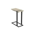 thumbnail image 3 of Safdie & Co. Table d'Appoint en Forme de C, Plateau Taupe et Base en Métal Noir, 3 of 3