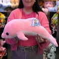 thumbnail image 4 of Delfín de Peluche PELUCHERIA 50 cm Mediano Rosa, 4 of 5