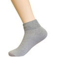 thumbnail image 5 of 3 Pair Men Diabetic Quarter Socks Non-Binding Top Circulatory Cushion Grey 10-13, 5 of 7