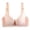 Beige, variant on Plus Size Sports Bras for Women Adjustable Extra-Elastic Breathable Lace Trim Support Black 46A