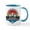 White/Blue Inside, variant on CafePress - Badger Pass Yosemite National Park California Mugs - 11 oz Ceramic Mug - Novelty Coffee Tea Cup