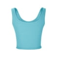 thumbnail image 5 of HAPIMO Women's Summer Tank Tops V-Neck Blouse Ribbed Crop Camisole Solid Color Print Tops Sleeveless Shirts for Girls Casual Slim Camis Discount Blue L, 5 of 7