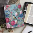 thumbnail image 6 of HELLHERO Hummingbird Flowers Pattern Book Holder Organizer Portable for Outdoor Study Daily Work Christian Prayer Study, PU Leather Large Capacity Bible Covers, 6 of 12