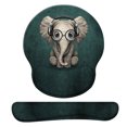 thumbnail image 1 of Alfombrilla de ratón ergonómica con reposamuñecas de gel, para aliviar el dolor, con diseño de elefante, con base de goma antideslizante, apta para ordenador, oficina, hogar, 250*225*23（mm）,Green ShuxiuWang 1327537109266, 1 of 4