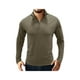 thumbnail image 1 of Sunloudy Camiseta de manga larga para hombre, cuello alto, color sólido, jersey con escote de cremallera suave, tops informales ajustados para hombre Sunloudy S M L XL XXL, 1 of 7