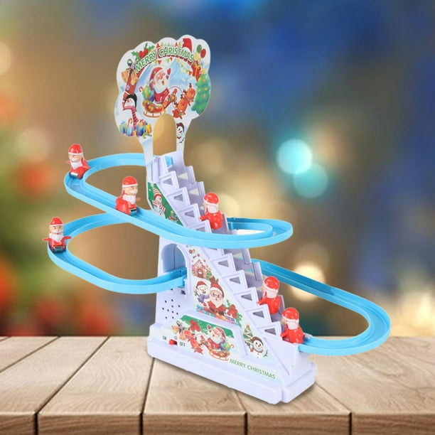 Juguete Eléctrico De Escaleras Con Patos – Pista Deslizante Con Luz LED Y Música Para Niños, Regalo De Montaña Rusa