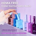 thumbnail image 2 of Set de esmaltes de uñas en gel Beetles Wisteria Whisper, 6 colores, 15 ml, 2 of 6