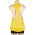 thumbnail image 2 of CFLVAEK Racerback Tank Tops for Women Athletic Crewneck Tank Top Loose Fit Sleeveless Running Tennis Workout Shirts Solid Color Going Out Outfits Yellow M, 2 of 4